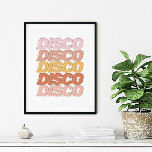 DISCO Typography Print A3 A[g |X^[ k ^C|OtB fBXR CXg |bvA[g TC Ǌ| rO Lb`  JtF gC  Vv   킢 J