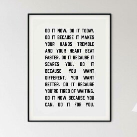 Message Typography Print A3 アート ポスター 北欧 タイポグラフィ 名言 格言 文章 言葉 メッセージ ポジティブ 前向き 手紙 英語 英文 モノトーン 白黒 ポップ おしゃれ お洒落 シンプル インテリア リビング トイレ 部屋 玄関 デザイン イギリス アメリカ Pop Art Poster
