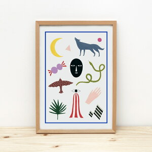 Totem Illustration Art Print A4 A[g |X^[ g[e|[ R  ǉ o[h IIJ~ CXg k rO IV   JtF gC 킢 ze Ǌ| L[g KAWAII 