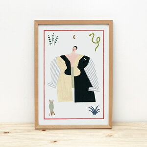 ELSA I Illustration Art Print A3 �A�[�g �|�X�^�[ �k�� �G���T �l�� ����A�[�g �C���X�g �|�b�v�A�[�g �Ǌ|�� ���r���O �L�b�`�� ���� �J�t�F �g�C�� �V���v�� ������� ������ ���킢�� �J���t�� �C