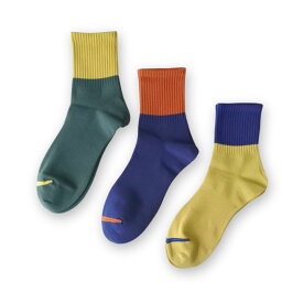 2 TONE SHORT SOCKS (3 colors) ユニセックス メンズ レディース ソックス 靴下 くつ下 カラフル ポップ