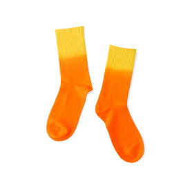 【IMPORT POP SOCKS】グラデーション 染め ソックス（オレンジ） 靴下 メンズ レディース