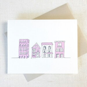 Chalkscribe Greeting Cards "PINK HOUSES"O[eBOJ[h bZ[WJ[h o[Xf[J[h z j sN nEX 킢 IV