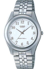 カシオ ドレスウォッチ 日常生活防水 メンズ アナログ 腕時計 文字盤 見やすい ホワイト 白 アラビア数字 メタル ステンレスバンド (SD10JU06) おしゃれな フリーアジャストバンド CASIO MENS ANALOG カジュアル アナログ腕時計
