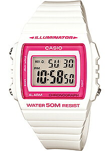 カシオ スポーツウォッチ 5気圧防水 メンズ デジタル 腕時計 おしゃれな ホワイト 白 (W13NVP-404WHPK) ストップウォッチ アラーム カレンダー LED ライト付き ランニングウォッチ カシオ CASIO 海外