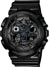 カシオ G-SHOCK スポーツウォッチ 20気圧防水 デジタル アナログ 腕時計 ブラック 黒 (GA-100CF-1AJF) 速度計測機能 1/1000秒 ストップウォッチ カウントダウンタイマー LED ライト付き ランニングウォッチ カシオ CASIO マラソン ランニング 時計