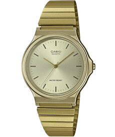 カシオ ドレスウォッチ 日常生活防水 メンズ アナログ 腕時計 文字盤 見やすい 3針 クォーツ シンプル 見やすい ゴールド 金色 (SD19FB02GLD) おしゃれな メタル ステンレスバンド CASIO MENS ANALOG カジュアル 腕時計