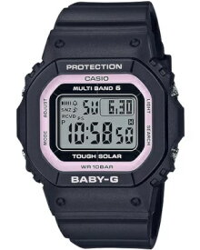 カシオ スポーツウォッチ BABY-G 電波時計 10気圧防水 レディース デジタル ソーラー電波 腕時計 (BGD-5650-1BJF) 電波ソーラー ストップウォッチ カウントダウンタイマー LED ライト付き ランニングウォッチ カシオ マラソン ランニング 時計