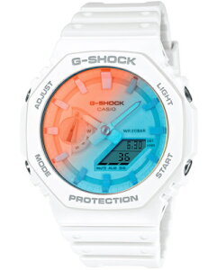 カシオ G-SHOCK スポーツウォッチ 20気圧防水 デジタル アナログ 腕時計 Gショック 限定モデル (GA-2100TL-7AJF) 針退避機能 ストップウォッチ カウントダウンタイマー ダブルLED ライト付き ランニ
