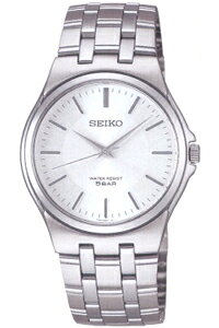 セイコー スピリット限定モデル スポーツウォッチ 5気圧防水 メンズ アナログ 腕時計 文字盤 見やすい シルバー 銀色 ドレスウォッチ (SK8LT09) おしゃれな メタル ステンレスバンド SEIKO MENS ア
