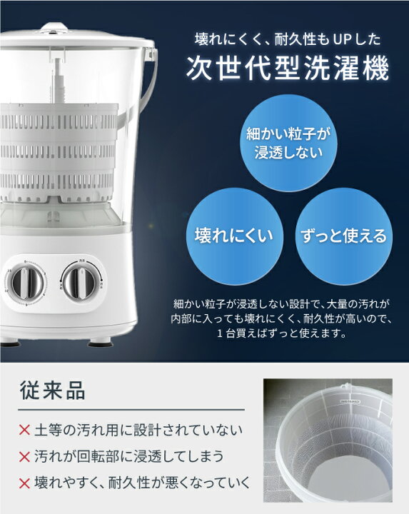 楽天市場】2024 NEWモデル ミニウォッシャー 排水機能 脱水機能  