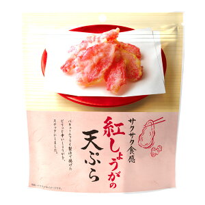 紅しょうがの天ぷら おつまみ お菓子 天ぷらスナック スナック菓子 天ぷら 珍味 スナック 天麩羅 テンプラ 紅しょうが ショウガ 生姜 べにしょうが しょうが 紅生姜 素材 お菓子 食物繊維 チ