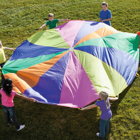 屋外レインボー傘パラシュート 6 メートル スポーツ玩具 子供のおもちゃ 幼稚園屋外ゲーム ジャンプ袋バルート