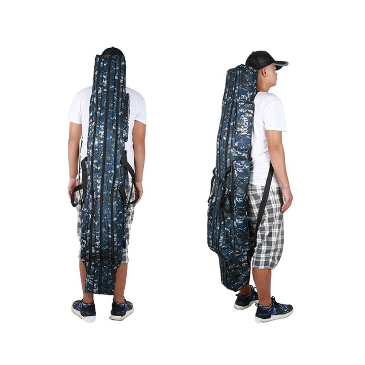 楽天市場 在庫処分 釣り用ロッドケース 釣り用バッグ フィッシングバッグ ポータブル 釣りロッド 釣り竿 ツール収納袋ロッドケース タックルバッグ90 1 130 150cm柔らかく折り畳み可 Mdkstore楽天市場店