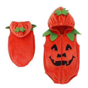 ハロウィン衣装 かぼちゃ 着ぐるみ ベビー 子供 コスプレ服 コスチューム 仮装 小悪魔 万聖節 かぼちゃ衣装 可愛い