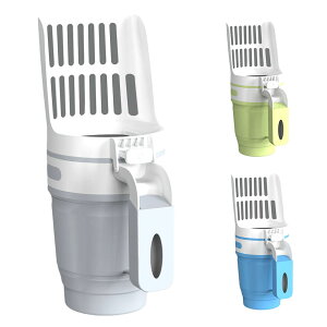 猫スコップ 猫砂トイレ 猫砂ボックス 猫砂スクープ 砂スクープ ペット用品 2 in 1 カップ リッター オールインワン リッタースクープ 猫トレイ用品 ホルダー付き 猫砂スコップ用品 ペット ダ