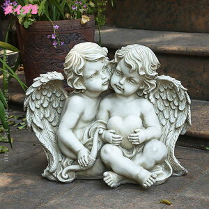 天使の置物 妖精 置物 人形の彫刻 小さい エンジェル ガーデンウィングスエンジェル 彫刻 かわいい 天使置物 樹脂製 装飾品 庭の彫像 天使 エンジェル置物 ホワイトレジン ガーデンオーナメ