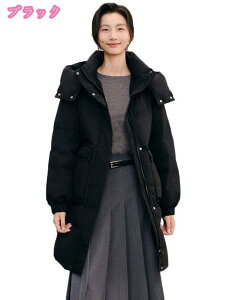 ダウンコート レディース 中綿ジャケット ロングジャケット ロング丈 防寒着 アウター 厚手 秋冬 フード付き ジップアップ ファッション おしゃれ 可愛い 暖かい トップス 日常 普段着 耐久