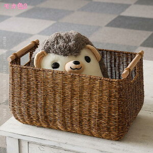 編まれたバスケット ナチュラル 北欧 おしゃれ 脱衣かご 収納バスケット 収納ボックス 籠 引き出し ランドリーバスケット 収納ケース アジア 雑貨収納 収納box かわいい 小物 四角 cd dvd 新聞