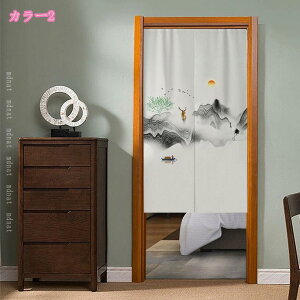 のれん おしゃれ 中華風 ロング 柿柄 かわいい 玄関 間仕切りカーテン 和風 暖簾 ロング のれん キッチン 洗面所 台所 ファブリック インテリア のれん 遮光 レトロ 防音カーテン のれん 和風