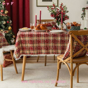 チェック柄飾り テーブルクロス 長方形 耐用 肌触り良い おしゃれ 汚れ防止 インテリア キッチン ダイニング リビング パーティー用 ウェディングチェア 結婚式 宴会 綿麻 かわいい ダイニ