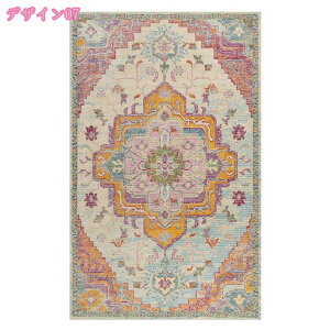 ペルシャラグ インテリア ラグ マット ラグマット 北欧 おしゃれ アンティーク柄 ヴィンテージ柄 冬用 ホットカーペット対応 丸洗い かわいい ペルシャ絨毯 カーペット 敷物 オールシーズン