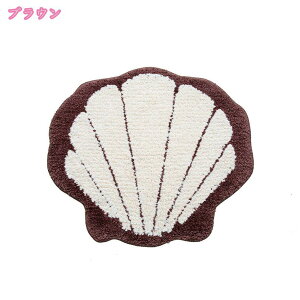 貝殻 バスマット 大判 速乾 マイクロファイバー 足ふきマット 風呂マット 足拭きマット 風呂マット 消臭 防カビ 防ダニ 吸水性 Bath Mat 浴室 脱衣所 洗面所 玄関マット ふわふわ 丸洗い かわい