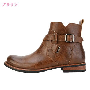 バイク ブーツ メンズ ビジネス ショート ワークシューズ 防滑 大きいサイズ 紳士靴 通勤 フォーマル アウトドア おしゃれ シンプル サイドジッパー mdnat