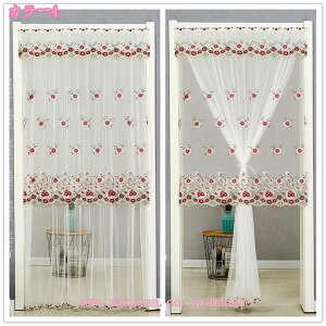 北欧 のれん おしゃれ レースカーテン ショート丈 半遮光 カフェカーテン 小窓用 暖簾 シンプル 無地 寝室 玄関 ベランダ 部屋仕切り キッチン トイレ 目隠し 階段カーテン 省エネ 洗える 間