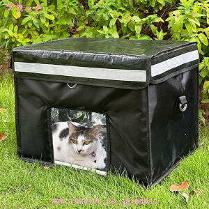 猫ハウス 屋外 ペットハウス 耐候性の野良猫シェルター 四季通用 防水 保温防寒 滑り止め 猫の外の密閉型ペットテント 折りたたみ 組立簡単 小型犬 野良猫 避難所 隠れ家 雨雪対策 風で飛ば