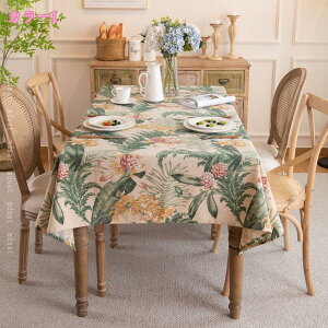 薔薇柄飾り テーブルクロス 長方形 耐用 肌触り良い おしゃれ 汚れ防止 インテリア キッチン ダイニング リビング パーティー用 ウェディングチェア 結婚式 宴会 ポリエステル 花模様 かわ