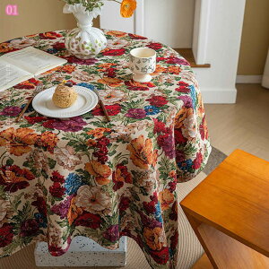 テーブルカバー 綿麻布 撥水 長方形 撥油 汚れに強く マルチカラー ソフトリネン 防塵カバー 北欧スタイル 洗える シンプル 肌触り キズ防止 高密度模様 業務 花柄 食卓カバー ポリエステル