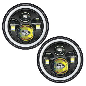 H4 LED 7�C���` 2�Z�b�g �w�b�h���C�g �C�J�����O �f�C���C�g �v���W�F�N�^�[ 4000lm �E�C���J�[
