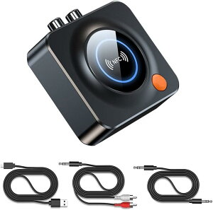 Bluetooth ���V�[�o�[ ��M�@ �X�s�[�J�[ �|�[�^�u���X�s�[�J�[ �L�ш��M�@ 5.1 �X�e���I���V�[�o�[ + 3.5mm AAC�Ή� �u���[�g�D�[�X �g
