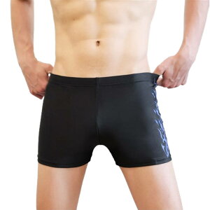 メンズ 水着 ショート パンツ フィットネス 水着 速乾 伸縮 スリム 水泳 紐付き 男 競泳水着 メンズ 競泳用 ジム スイミングウェア ブラック 黒 大人 プール 夏