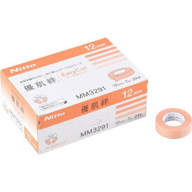 優肌絆 　EasyCut　ペールオレンジ　24巻入　12mm×7m　MM3291　ネコポス配送