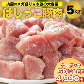 【週末限定！50%OFFクーポンで9,980円→4,990円！】お一人様1点限り！ [ 大人気！ 4月3日より順次発送！] 【 訳あり 送料無料 】 はしっこ 肉 豚肉 メガ盛り 5kg【豚肉 ステーキ肉 はしっこ ステーキ 訳あり 焼肉】 在庫処分 食品 業務用 福袋 2024