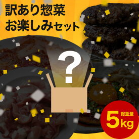 【 送料無料 】 福袋 惣菜 5kg 訳あり お楽しみセット 詰め合わせ 何が届くかお楽しみ ハンバーグ 惣菜 豚肉 牛肉 加工品 冷凍食品 業務用 メガ盛り わけあり 在庫処分 応援 おかず お弁当 グルメ 仕送り 一人暮らし 母の日