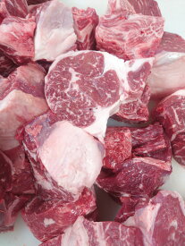北海道産黒毛和牛スネ　選べるブロックか挽き肉　各500g