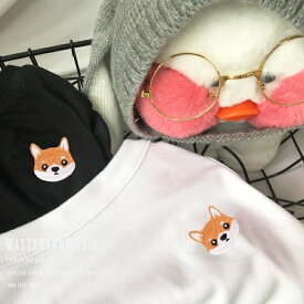 犬服　赤柴　柴犬　ワンポイント　ワッペン　タンクトップ　ドッグウェア　ペット服　XS-XXXLサイズ　送料無料