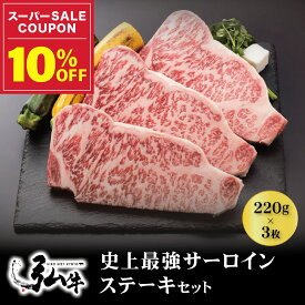 【冬ギフト早割10%OFF】黒毛和牛 弘牛史上最強サーロインステーキセット（220g×3枚） | お歳暮 ギフト プレゼント お中元 京のお肉処 弘 ミートショップ弘 黒毛和牛 弘牛 3枚 国産 サーロイン ステーキ 牛肉 牛 肉 お家 ディナー 夕食 贅沢 内祝 贈り物 ギフト プレゼント