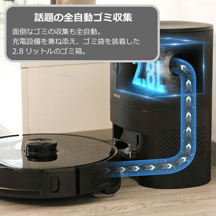 楽天市場】ロボット掃除機 Neabot NOMO N2 専用ゴミパック取替用セット 