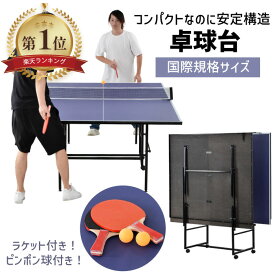 【楽天1位】 卓球台 国際規格 折り畳み セパレート式 移動キャスター付 専用ネット付 ラケット付 ピンポン球付 折りたたみ 収納 ピンポン台 自主練 スポーツ トレーニング 練習用 省スペース 移動楽々 大人 キッズ 室内用 室外用 家庭用 娯楽 1年保証付き パーティーゲーム
