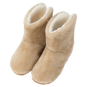 moz ボアルームブーツ ボア ルームシューズ ブーツ スリッパ 折り返し 2WAY 暖か 洗える もこもこ 室内履き 外履き 暖かい 冬用 防寒 あったか 滑り止め 厚底 足首 洗濯 刺繍 北欧 生活用品 足元