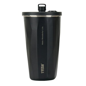 TYESO �X�g���[�^���u���[ 600ml �W�t�� �X�e�����X �ۉ��ۗ� ������� ��e�� �^��f�M �}�C�{�g�� �R�b�v�^ ������ ���� �}�O�{�g�� �|�b�v�A�b�v �L���b�v�z���_�[�t�� �􂢂₷�� �����^�� 