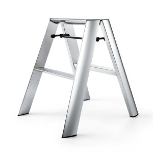 ルカーノ 脚立 ステップ台 折りたたみ 1段 2段 3段 【選べる特典付】 踏み台 折り畳み スツール 自立 手すり付き ステップチェア おしゃれ はしご 梯子 収納 アルミ 腰掛け 昇降 飾り棚 子供