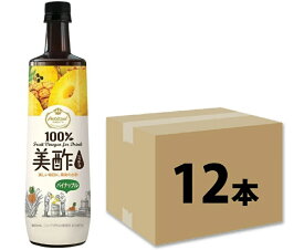 [日本正規品] 美酢 パイナップル 900ml 12本 箱売り 1BOX / CJ ミチョ ドリンク 果実酢 飲みやすい 飲むお酢 飲む お酢 果実