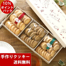 【P10％+グルメ特集5％】 クッキー 詰め合わせ 送料無料 クッキー 楽天限定セットS (50枚以上 合計285g） ギフト 手作り 焼き菓子 おしゃれ かわいい 洋菓子 お菓子 プレゼント 誕生日 子ども 紅茶 お返し 御礼 内祝い 産休 異動 退職 挨拶 お供え スイーツ 手土産 御祝