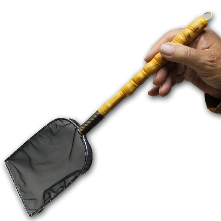 楽天市場 選別網 選別 手作り 根鞭柄 中 ねぶちえ 扇型 黒色 めだか金魚選別 竹作り N 8 めだか本家 メダカ販売