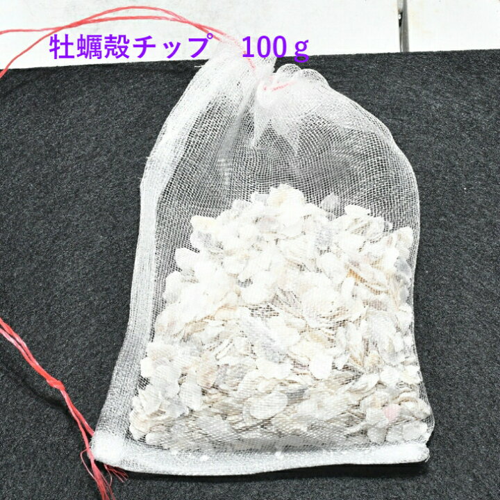 楽天市場 牡蠣殻チップ 100ｇ 5個 メダカ 水質 アルカリ性 金魚 幹之 楊貴妃 熱帯魚 観賞魚 水槽 ろ材 めだか屋 猫飯 楽天市場店